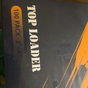 Top Loader Storage Sleeves - Black and Orange